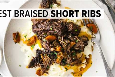 RED WINE BRAISED SHORT RIBS | seriously tender beef short ribs