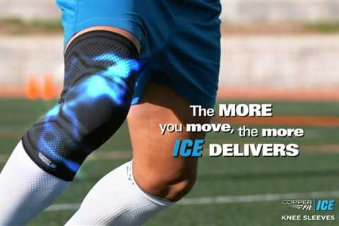 Copper Fit ICE Knee Compression Sleeve Infused with Menthol and CoQ10