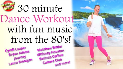 1980's Workout | 30 minute 3000 step Cardio Workout with popular and fun RETRO music from the '80s