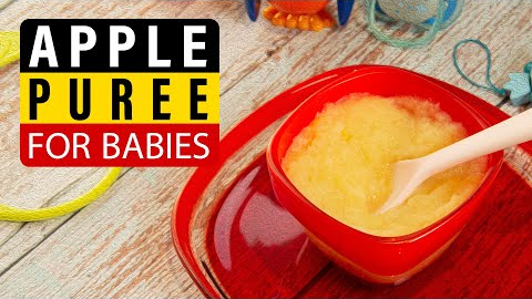 Home Made Apple Puree For Babies 4 Months
