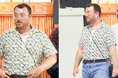 Sam Smith steps out in saucy 'sex' shirt as they enjoy fine-dining