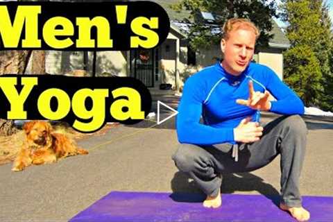 10 Min Yoga for Men Beginner Routine - Easy Men's Yoga Workout - Best Yoga Workout for Dudes