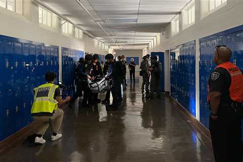 BHPD Conducts Safety Drill at Hawthorne Elementary School