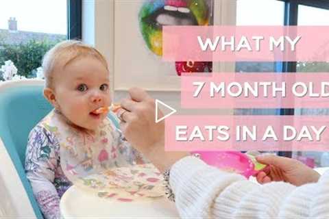 WHAT MY 7MONTH OLD EATS IN A DAY