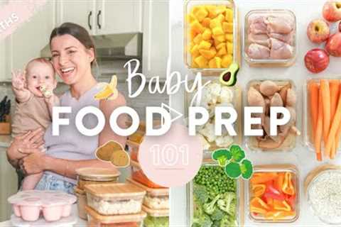 BABY FOOD MEAL PREP | Homemade Purees + Free Downloadable Guide!