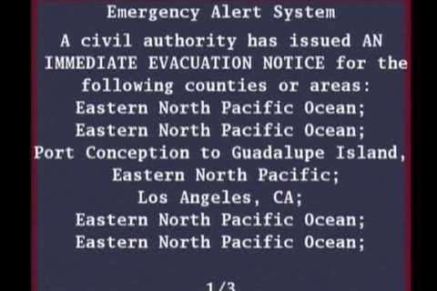 Emergency alert telling all of LA, 'Eastern North Pacific Ocean' to evacuate was sent in 'error':..