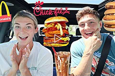 EATING SECRET MENU ITEMS AT FAST FOOD RESTAURANTS FOR 24 HOURS!!