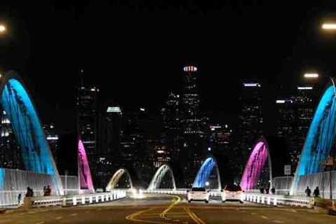 Los Angeles glows with color to inspire residents to push back against hate crimes
