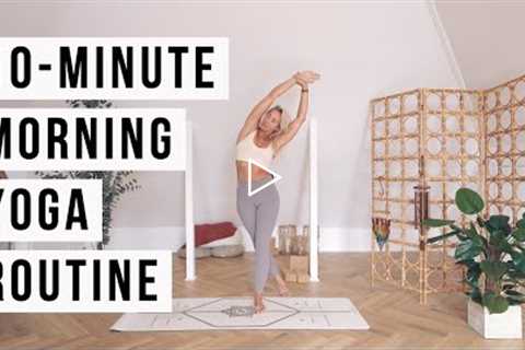 10-MINUTE MORNING YOGA ROUTINE | No Hands Yoga | CAT MEFFAN