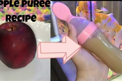 || BABY FOOD SERIES || Apple puree recipe for babies | 6 months baby Apple puree recipe 🍎😍