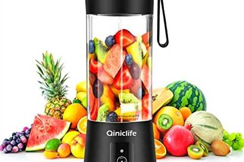 Portable Blender,Travel Blender,Mini Blender,Personal Mixer Fruit Rechargeable with USB,380ml,Fruit ..