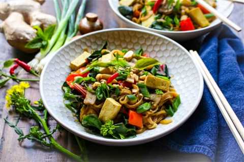 Noodle Bowl with Thai Tofu and Vegetables