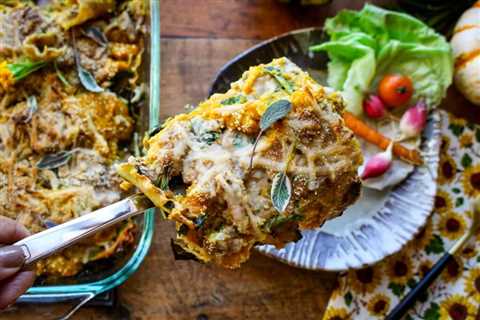 Butternut Squash Lasagna with Sage Walnut Sauce