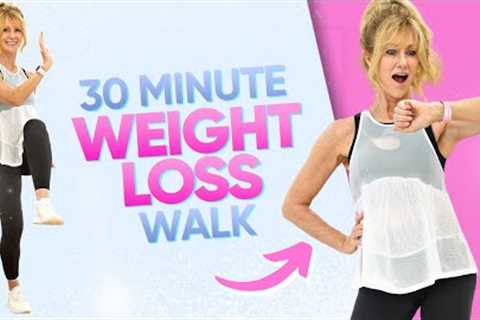 30 Min WEIGHT LOSS Walking workout | Low Impact Fat Burn at Home!