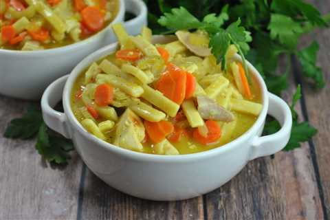 Homemade Chicken Noodle Soup + Weekly Menu