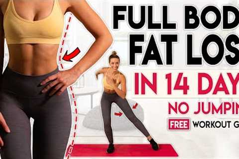 FULL BODY FAT LOSS in 14 Days NO JUMPING | Free Home Workout Guide