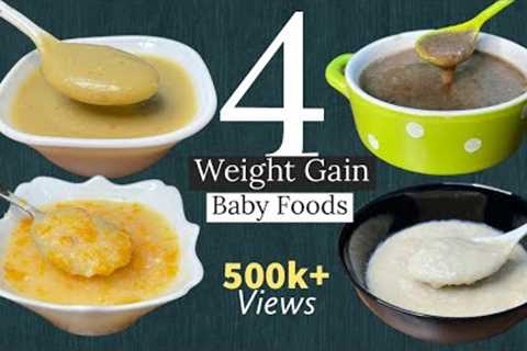 4 Baby foods |Weightgain Food For 6-12 month Babies | Ragi Apple dates /Gram Banana/ Carrot Potato