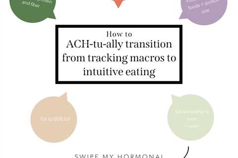 How to transition from tracking macros to intuitive eating