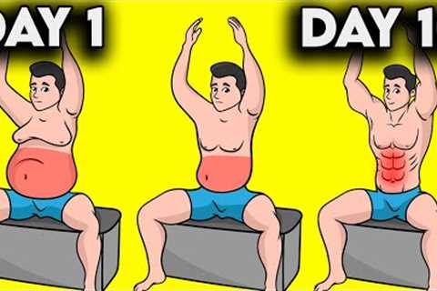 10 Day Chair Workout To Lose Belly Fat (NO STANDING)