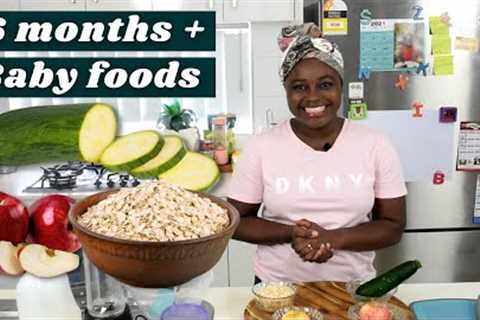 Baby Food Recipes For 6 Months Plus | Zucchini Puree | Oats Meal Baby Food | Stage 1 Homemade | Easy