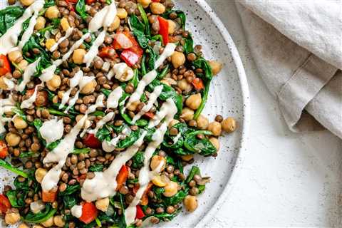 Vegan Lentil Chickpea Salad