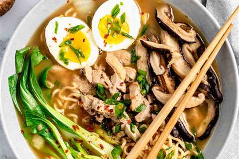 Bok Choy Ramen Soup {with Chicken}