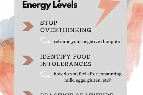 Tips For Increasing Your Energy Levels