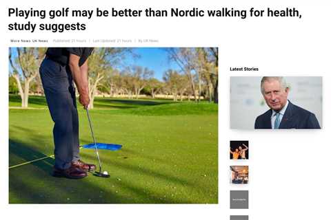 Golf May be More Beneficial to Elderly than Nordic Walking, Study Finds