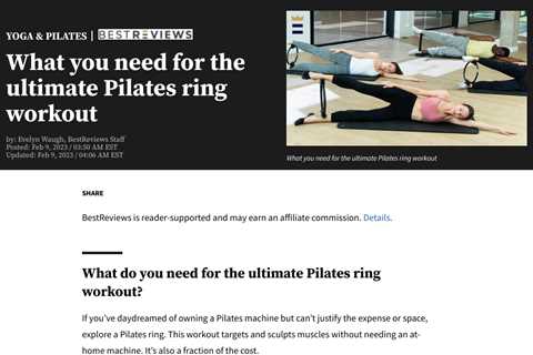 Get Fit and Flexible with Pilates: A 30 Minute Routine for All Fitness Levels