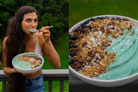 The ONE MEAL I Can''t Live Without 🫐 Superfood Mermaid Protein Smoothie Bowl 🍌 Raw Vegan Recipe..