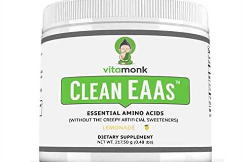 Clean EAAâ¢ by VitaMonk - EAAs with No Artificial Sweeteners for Pre-Workout, Energy and Recovery..