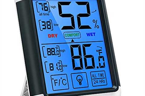 ThermoPro TP55 Digital Hygrometer Indoor Thermometer Humidity Gauge with Jumbo Touchscreen and..