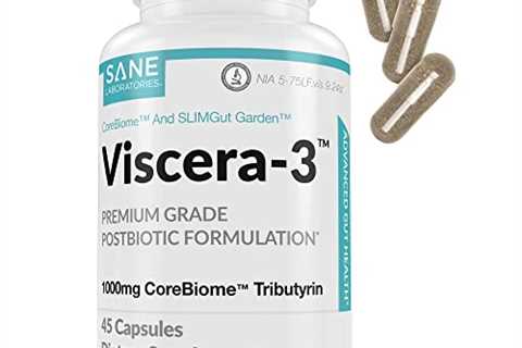 Viscera 3 POSTbiotics with TRI Butyrate - Promotes Gut Health - Sodium Butyrate for Gas and..