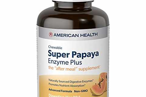 American Health Super Papaya Enzyme Plus Chewable Tablets, Natural Papaya Flavor - Promotes..