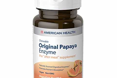 American Health Original Papaya Enzyme Chewable Tablets - Promotes Nutrient Absorption and Helps..