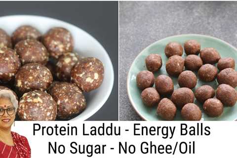 2 Healthy Protein Ladoo For Weight Loss – No Sugar – No Ghee /Oil – Energy Balls – Energy Laddu