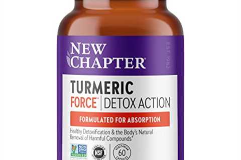 New Chapter Turmeric Supplement + Daily Detox Turmeric Force Detox Action with Green Tea + Ginger + ..