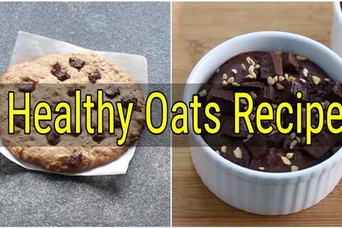 2 Healthy INSTANT Oats Recipes For Weight Loss – Eggless Oats Brownie – Oats Cookies Recipe