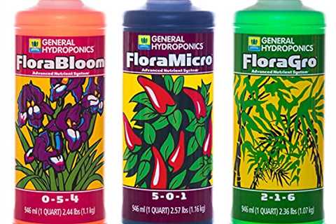General Hydroponics Flora Series: FloraMicro, FloraBloom, FloraGro - 3-Part Hydroponic Nutrient..