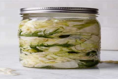 Roasted Jalapeno Sauerkraut with Dill and Garlic