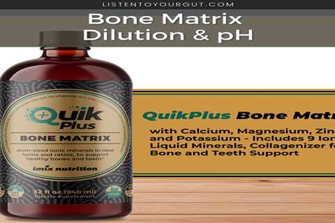Bone Matrix Dilution & pH