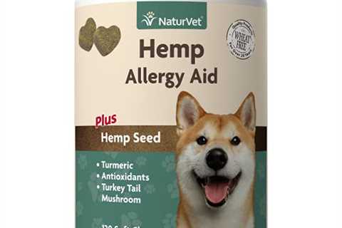 NaturVet Hemp Allergy Aid Supplement for Dogs, Hemp Seed, Antioxidants, Omegas, Dha  Epa for..