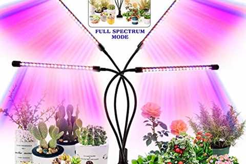 Grow Light for Indoor Plants - Upgraded Version 80 LED Lamps with Full Spectrum  Red Blue Spectrum, ..