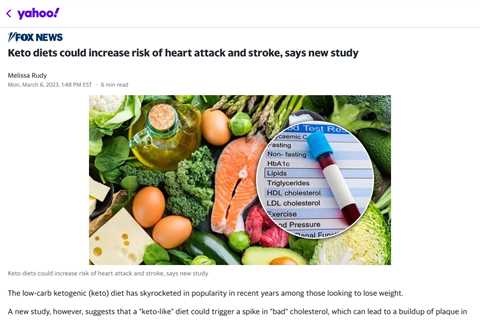 The Keto Diet Linked to Increased Risk of Heart Disease: Study