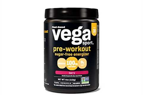 Vega Sport Sugar Free Energizer, Acai Berry, Pre Workout Powder for Women and Men, Supports Energy..