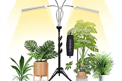 Grow Lights for Indoor Plants,Full Spectrum with 58 Extendable Tripod Stand,200W Auto On/Off Timing ..