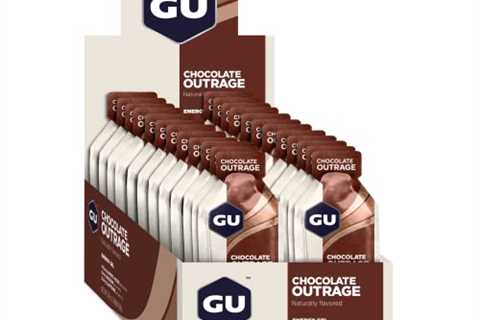 GU Energy Original Sports Nutrition Energy Gel, 24-Count, Chocolate Outrage