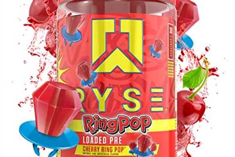 Ryse Up Supplements Loaded Pre-Workout Powder Official Ring PopÂ® Cherry Flavor | Fuel Your..