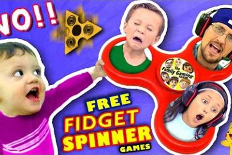 🌟 FIDGET SPINNER TOYS🌟 SAY NO!! $0 Free Hand Spinner Games w/ FGTEEV Dad & Kids (Top 5 iPad..