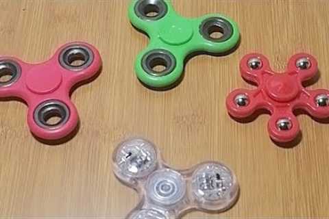 LS 20  ASMR SATISFYING COLORFUL FIDGET SPINNERS - STRESS RELIEF